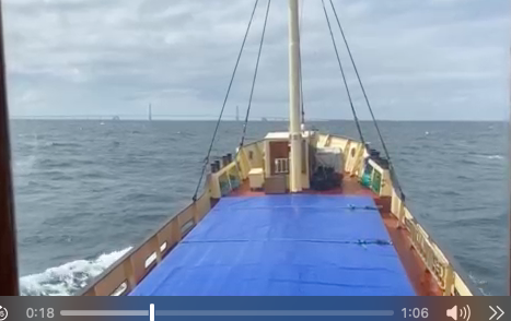 Homeward bound i frisk vind i ballast fra Musholm 09.07.2025